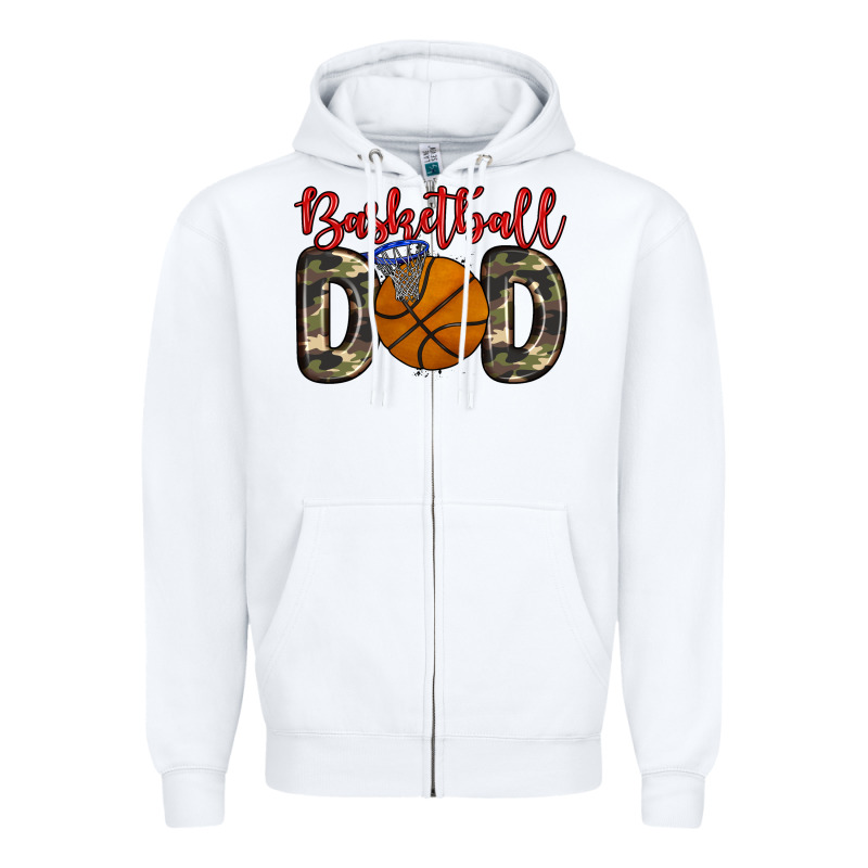 Basketball Dad Zipper Hoodie by Zillion Design Studio | Teevron