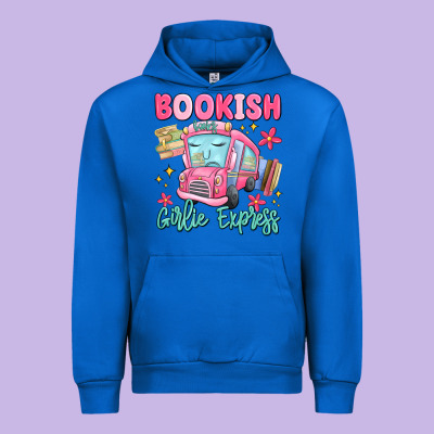 Bookish Girlie Express Urban Hoodie Designed By Maliassmallbusiness