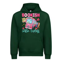 Forest Green bookish girlie express Urban Hoodie - MaliasSmallBusiness
