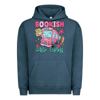 Pigment Midnight Navy bookish girlie express Urban Hoodie - MaliasSmallBusiness