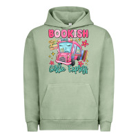 Pigment Oil Green bookish girlie express Urban Hoodie - MaliasSmallBusiness