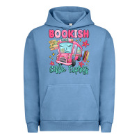 Pigment Pebble Blue bookish girlie express Urban Hoodie - MaliasSmallBusiness