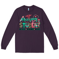 Plum nursing student no sleep no money no life Long Sleeve Tee - RanaPortraitStore