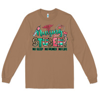 Toasted Coconut nursing student no sleep no money no life Long Sleeve Tee - RanaPortraitStore