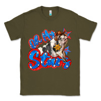 Army Green oh my stars pig Classic Tee - Zillion Design Studio