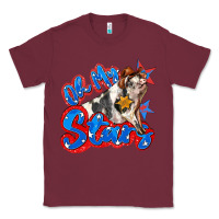 Burgundy oh my stars pig Classic Tee - Zillion Design Studio