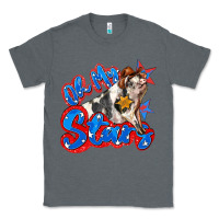 Charcoal Heather oh my stars pig Classic Tee - Zillion Design Studio