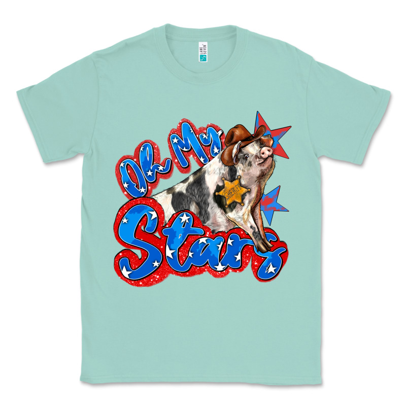 Oh My Stars Pig Classic Tee by Zillion Design Studio | Teevron