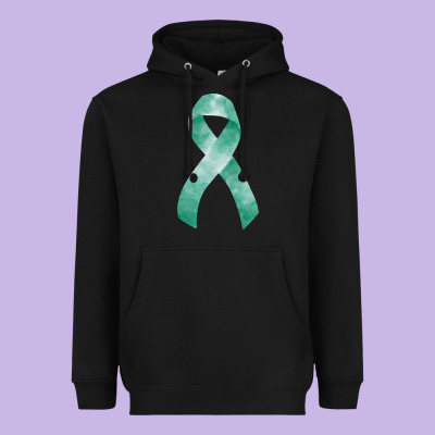 Liver Cancer Ribbon Fa Element Heavyweight Hoodie Designed By Fadigitalartstudio