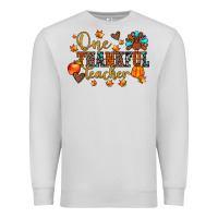 Dove Grey one thankful teacher Premium Sweatshirt - JahusDesignShop
