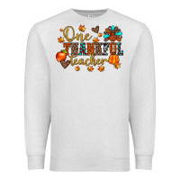 Oatmeal Heather one thankful teacher Premium Sweatshirt - JahusDesignShop