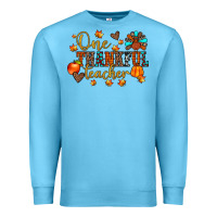 Ocean Blue one thankful teacher Premium Sweatshirt - JahusDesignShop