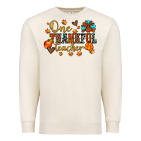 One Thankful Teacher Premium Sweatshirt | Teevron