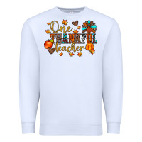 White one thankful teacher Premium Sweatshirt - JahusDesignShop