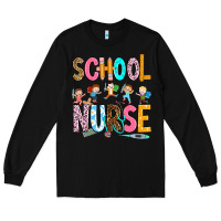 Black school nurse Long Sleeve Tee - RanaPortraitStore