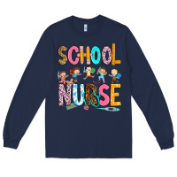 Navy school nurse Long Sleeve Tee - RanaPortraitStore