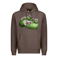 Coffee blossfeldia cactus Premium Hoodie - LillyAllenDesigns