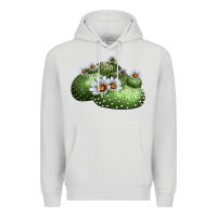 Dove Grey blossfeldia cactus Premium Hoodie - LillyAllenDesigns