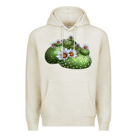 Oatmeal Heather blossfeldia cactus Premium Hoodie - LillyAllenDesigns