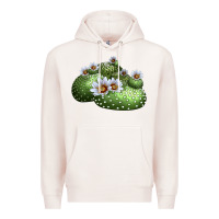 Pale Pink blossfeldia cactus Premium Hoodie - LillyAllenDesigns