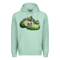 Seafoam blossfeldia cactus Premium Hoodie - LillyAllenDesigns
