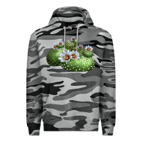 Slate Camo blossfeldia cactus Premium Hoodie - LillyAllenDesigns
