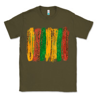 Army Green black history brushstroke Classic Tee - texasbilliewilder