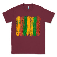 Burgundy black history brushstroke Classic Tee - texasbilliewilder