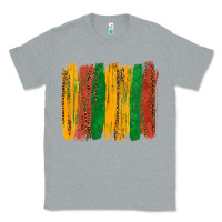 Heather Grey black history brushstroke Classic Tee - texasbilliewilder