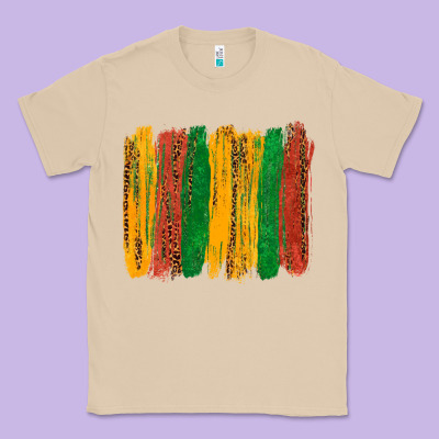 Classic Tee black history brushstroke