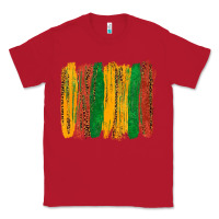 Red black history brushstroke Classic Tee - texasbilliewilder