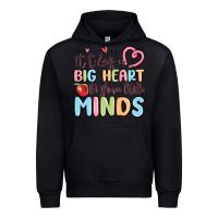 Black it takes a big heart for shape little minds Urban Hoodie - MaliasSmallBusiness