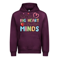Mauve Wine it takes a big heart for shape little minds Urban Hoodie - MaliasSmallBusiness