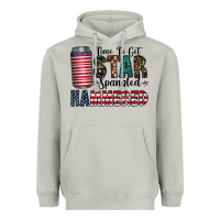 Moon Dust Star Spangled Hammered Heavyweight Hoodie - CowhideDigitalArt