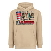 Mushroom Star Spangled Hammered Heavyweight Hoodie - CowhideDigitalArt