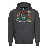 Smoke not all superheroes wear capes with books Zipper Hoodie - texasbilliewilder