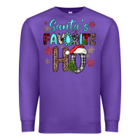 Purple santa s favorite ho Premium Sweatshirt - JahusDesignShop