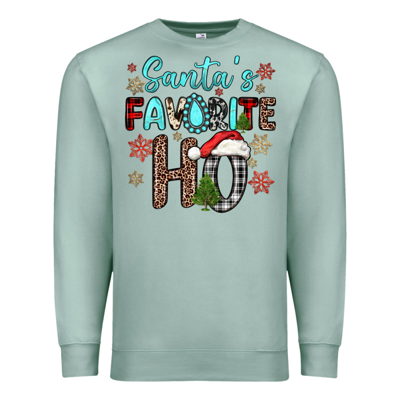 Santa S Favorite Ho Premium Sweatshirt by JahusDesignShop | Teevron