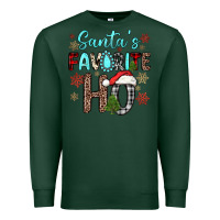 Sports Green santa s favorite ho Premium Sweatshirt - JahusDesignShop