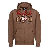 Chestnut baseball mom Zipper Hoodie - Zillion Design Studio