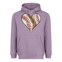 Lavender baseball heart Heavyweight Hoodie - HRA Design Shop