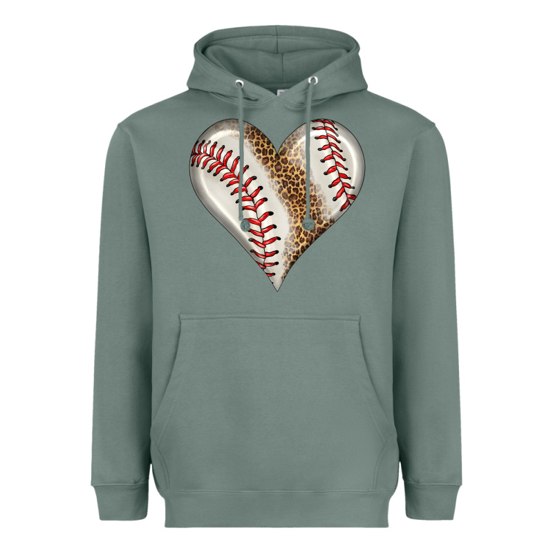 Baseball Heart Heavyweight Hoodie by HRA Design Shop | Teevron