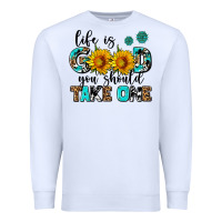White life is good you should get one Premium Sweatshirt - AdoDesignShop