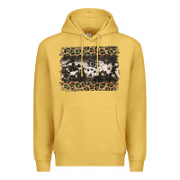 Antique Gold leopard cowhide pattern background Premium Hoodie - Jasminsmagicworld