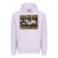 Lilac leopard cowhide pattern background Premium Hoodie - Jasminsmagicworld