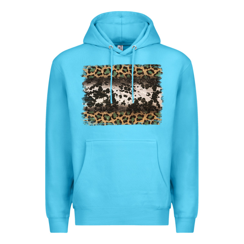Leopard Cowhide Pattern Background Premium Hoodie by Jasminsmagicworld | Teevron
