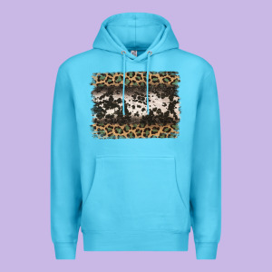 Leopard Cowhide Pattern Background Premium Hoodie Designed By Jasminsmagicworld