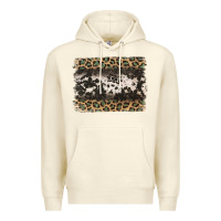 Sandshell leopard cowhide pattern background Premium Hoodie - Jasminsmagicworld