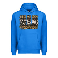 True Royal leopard cowhide pattern background Premium Hoodie - Jasminsmagicworld