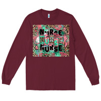 Burgundy nurse Long Sleeve Tee - RanaPortraitStore